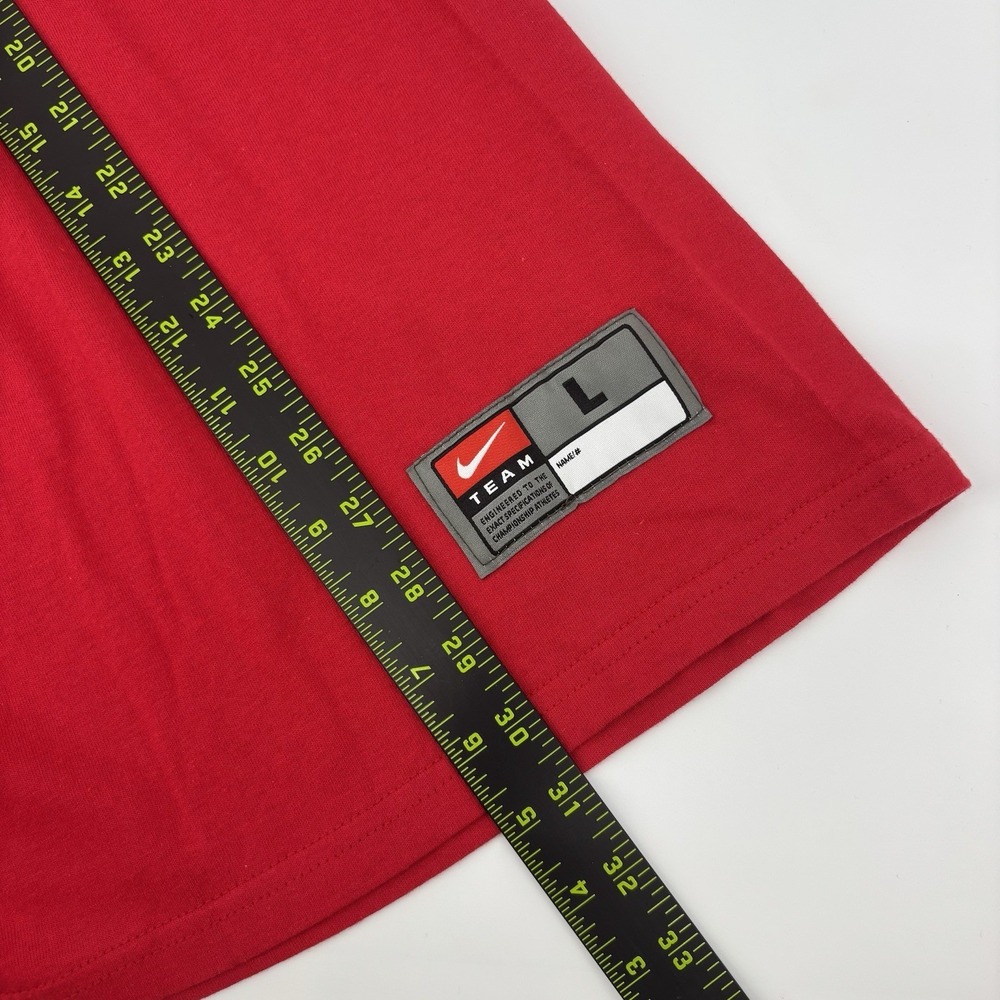 Nike Louisiana Tech Bulldogs Red T-shirt Mens Size Large‎ Red Loose Fit - Picture 8 of 8